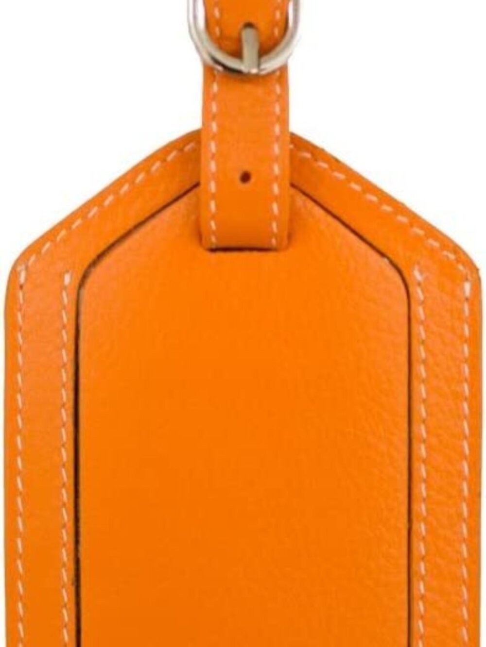 DJNY Genuine Leather Luggage Tag (set of 3) Papaya Color